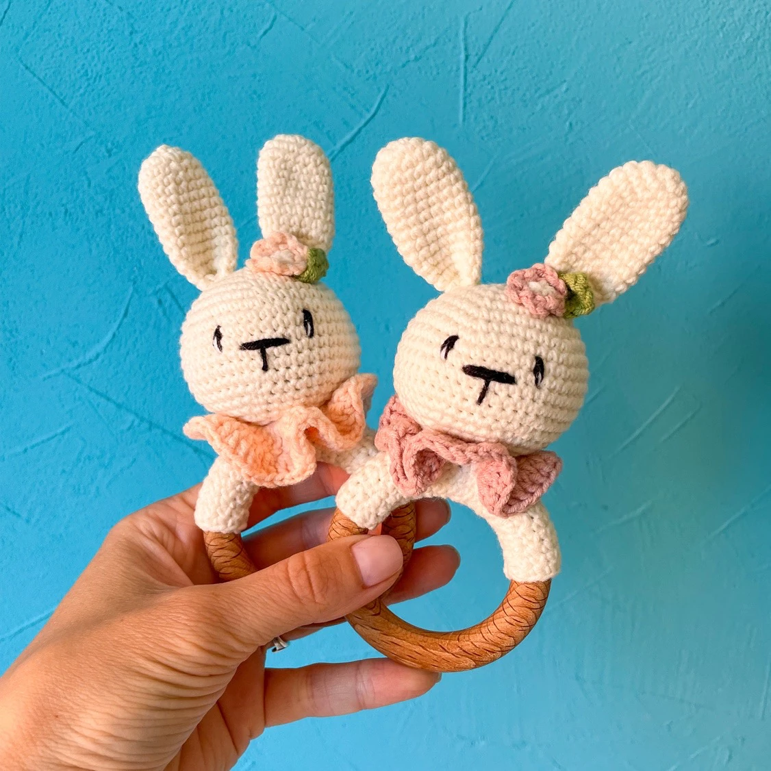 Bunny Rattle with Teether Ring visual from source page 1