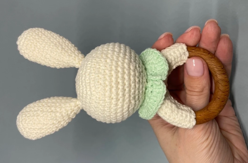 Bunny Rattle with Teether Ring visual from source page 9