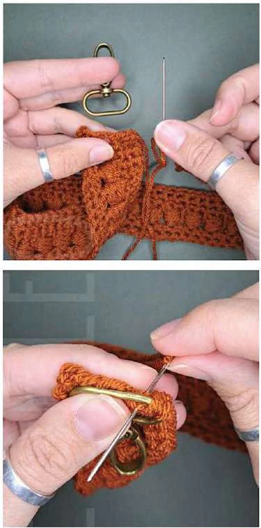 Boho granny square bag visual from source page 14