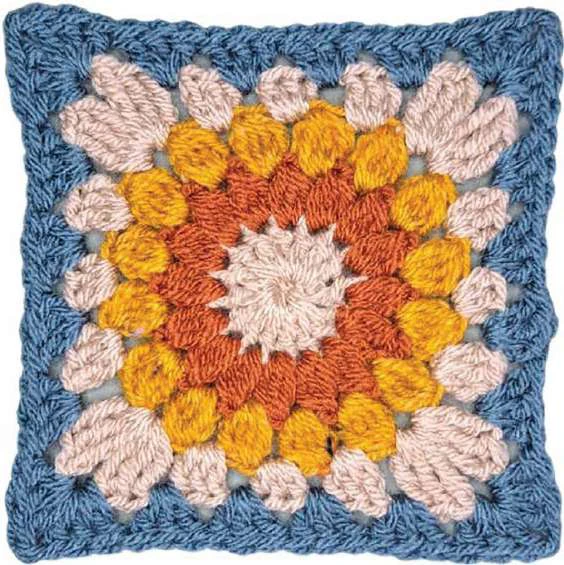 Boho granny square bag visual from source page 3