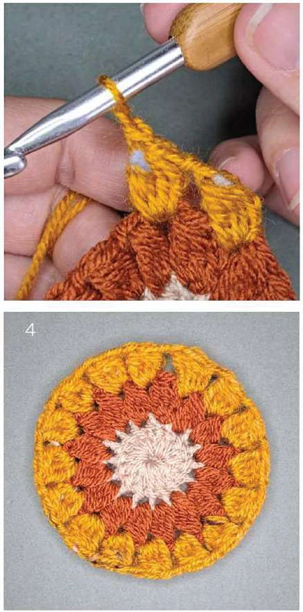 Boho granny square bag visual from source page 5