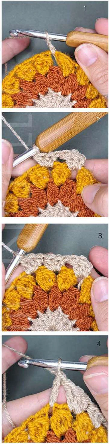 Boho granny square bag visual from source page 6