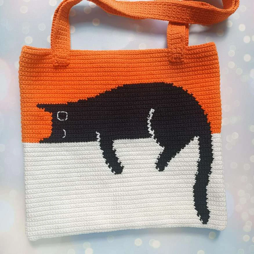 Cat bag crochet visual from source page 17