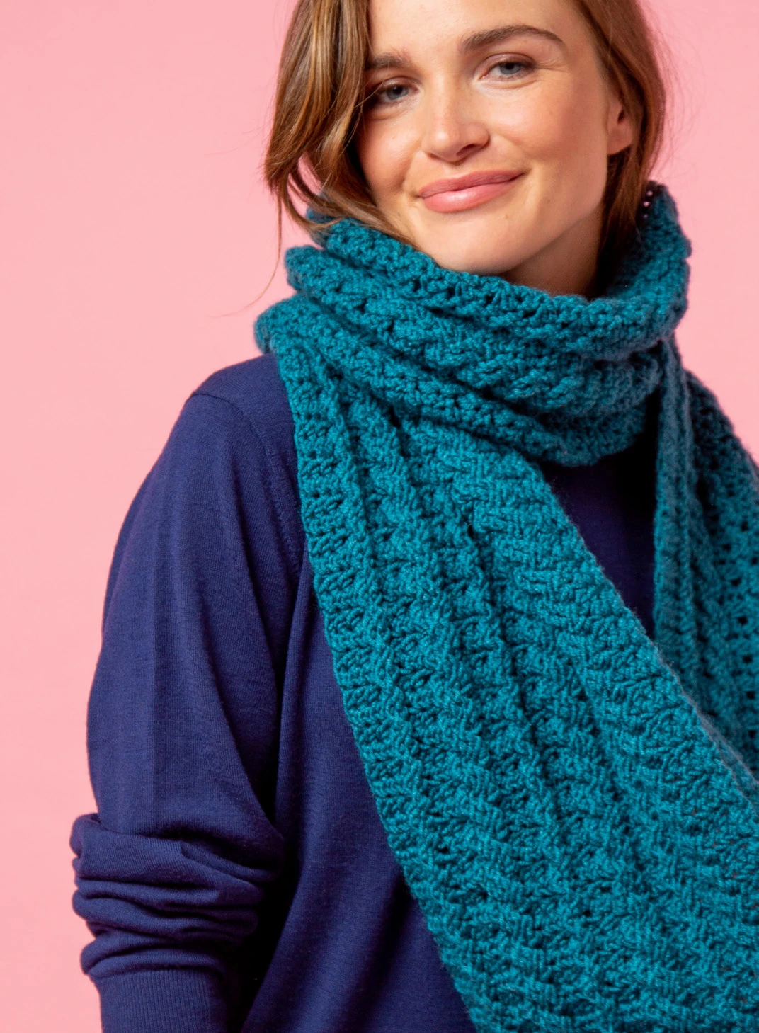 Cinnamon Swril Hat & Scarf Set visual from source page 4