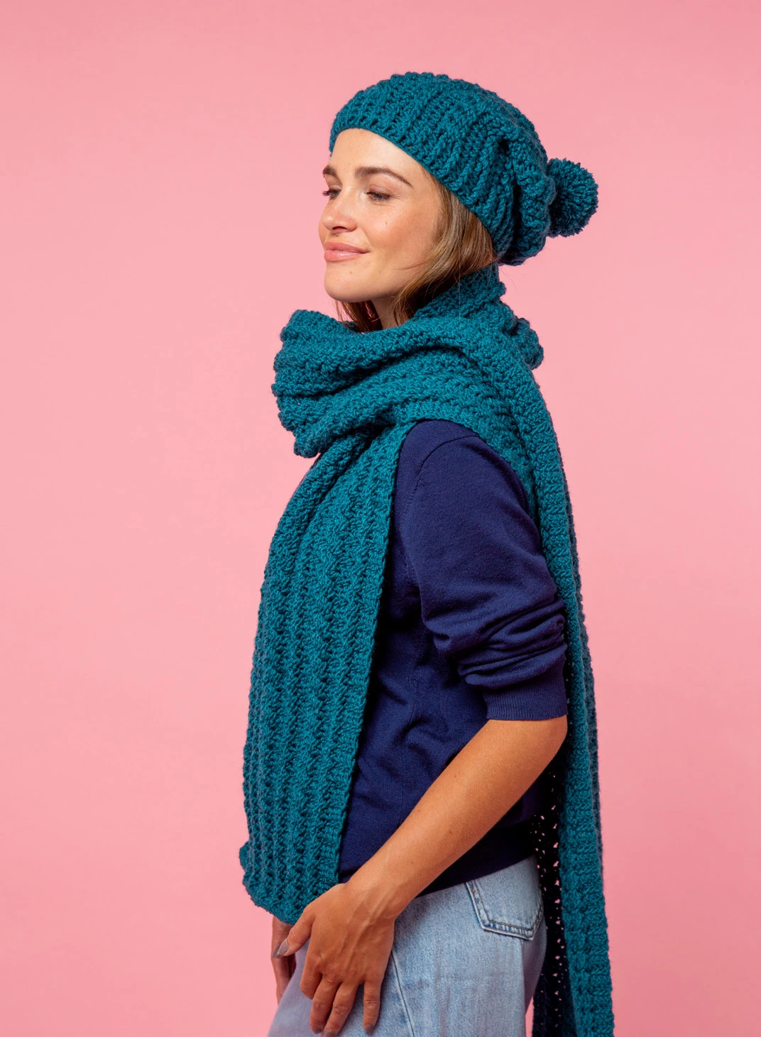 Cinnamon Swril Hat & Scarf Set visual from source page 4