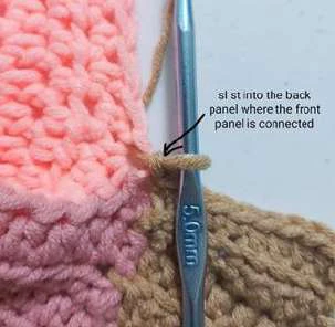Colorblock Cardigan visual from source page 27
