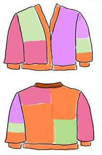 Colorblock Cardigan visual from source page 5
