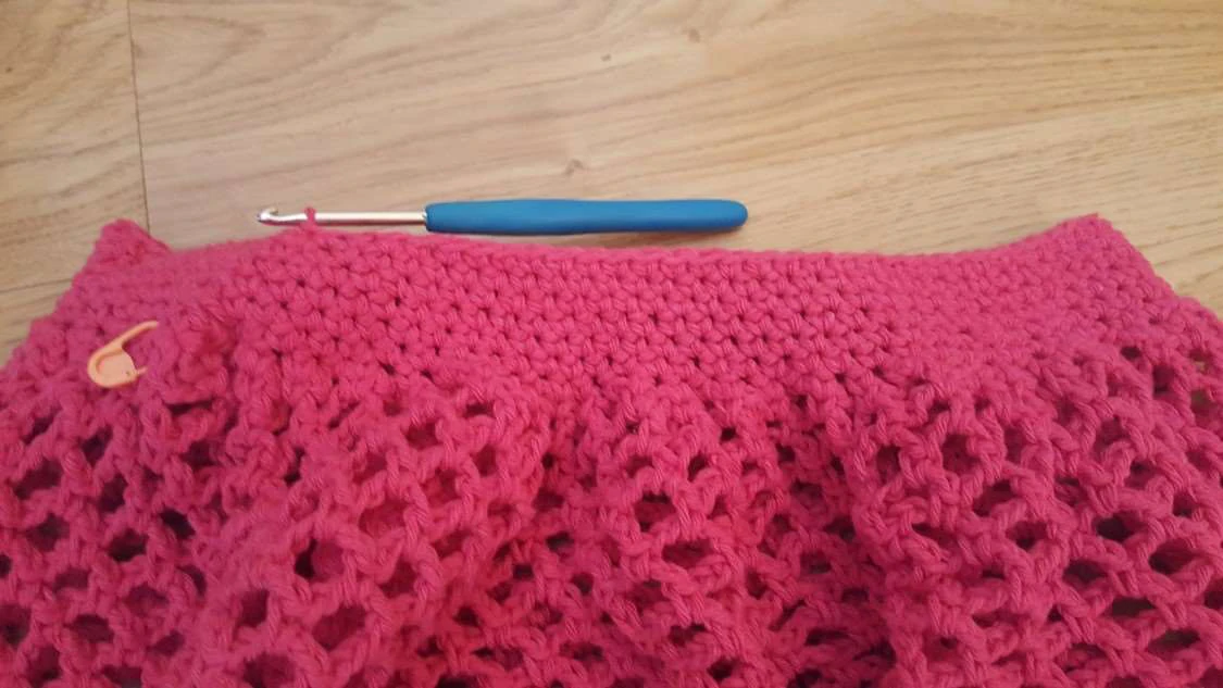 Crochet market bag visual from source page 13