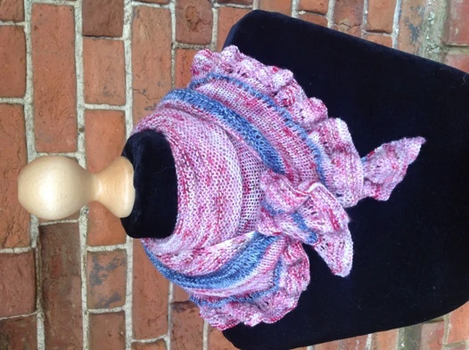 Ruffled By The Wind Shawlette visual from source page 5