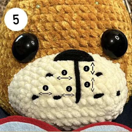 Top Hat Teddy Crochet visual from source page 19