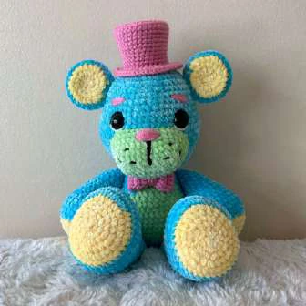 Top Hat Teddy Crochet