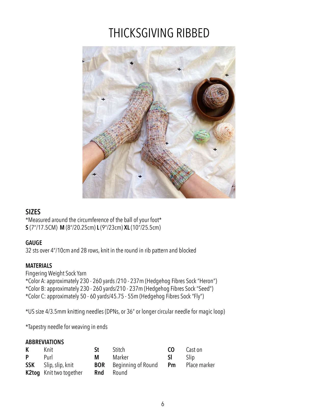 Weight Socks visual from source page 8