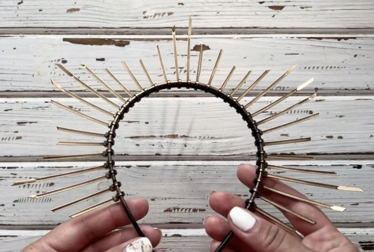 DIY Floral headband visual from source page 30