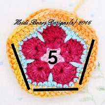 Granny squares dinausor visual from source page 15