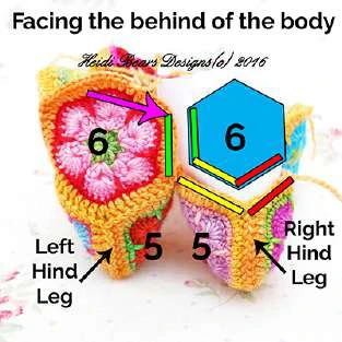 Granny squares dinausor visual from source page 18