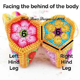Granny squares dinausor visual from source page 18