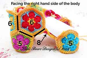 Granny squares dinausor visual from source page 18