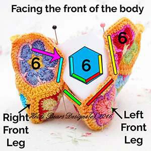 Granny squares dinausor visual from source page 19