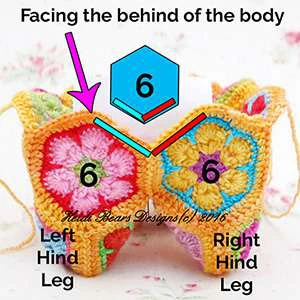 Granny squares dinausor visual from source page 20