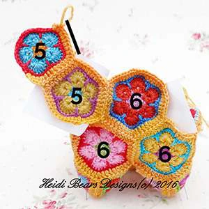 Granny squares dinausor visual from source page 21