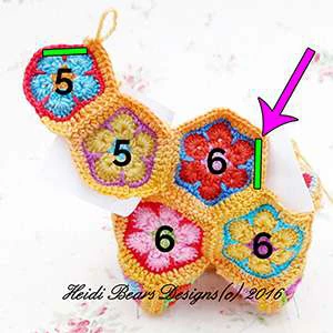 Granny squares dinausor visual from source page 21
