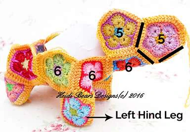 Granny squares dinausor visual from source page 22