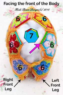 Granny squares dinausor visual from source page 24