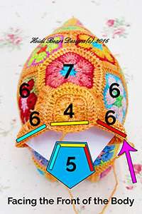 Granny squares dinausor visual from source page 26