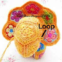 Granny squares dinausor visual from source page 29