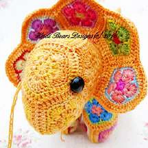 Granny squares dinausor visual from source page 29
