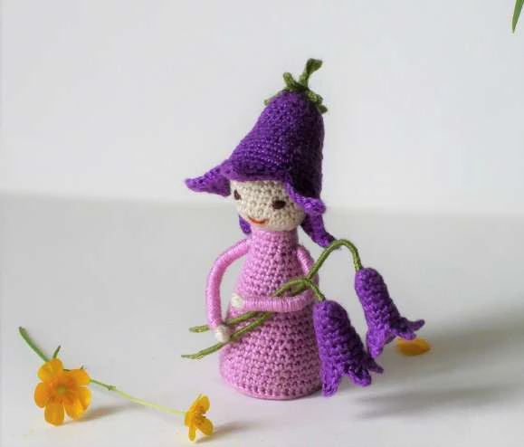 Set of 4 Flower bluebell visual from source page 16